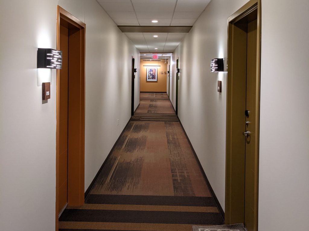 unique interesting apartment corridor design Pittsburgh Multifamily architect